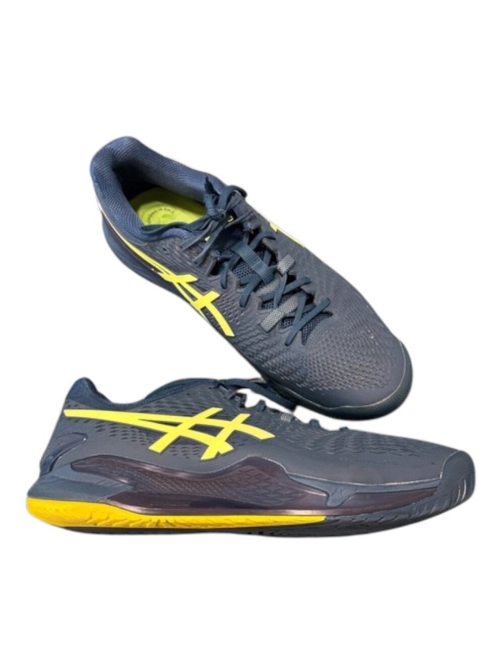 Asics Gel Resolution 9 Tennis Sneakers Men's Size 13 Blue 1041A376 Wide